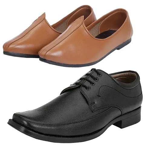 Vitoria Stylish Formal Shoes With Jutti Combo For Men And Boys