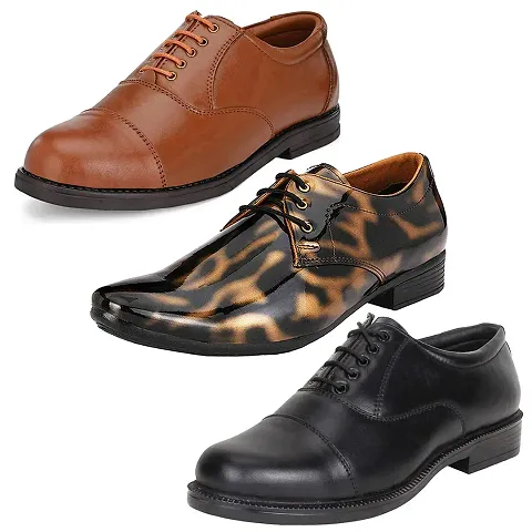 Trendy Formal Shoes Combo For Men And Boys (Pack Of 3)