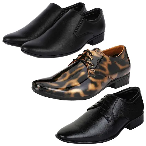 Trendy Formal Shoes Combo For Men And Boys (Pack Of 3)