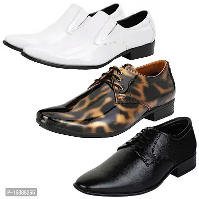 Vitoria Stylish  Trendy Formal Shoes Combo For Men And Boys (Pack Of 3)