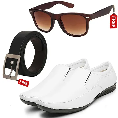 Stylish Menrsquo;s Formal Shoes For Men  With Free Belt | Unisex Sunglasses