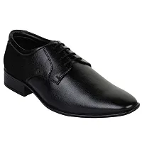 Vitoria Men's Synthetic Leather Lace-Up Formal Shoes for Men's and Boys/Black Silipon Shoes/Suit Shoes/Dress Shoes/Party Shoes-thumb2