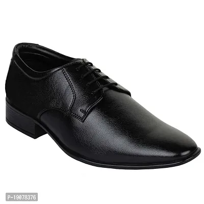 Vitoria Men's Synthetic Leather Lace-Up Formal Shoes for Men's and Boys/Black Silipon Shoes/Suit Shoes/Dress Shoes/Party Shoes-thumb3