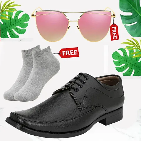 Men Formal Shoes With Free Belt  Unisex Sunglasses