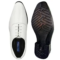 Vitoria Men's Synthetic Leather Lace-Up Formal Shoes for Men's and Boys/White Shoes/Suit Shoes/Dress Shoes/Party Shoes-thumb4