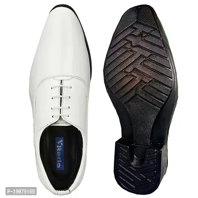 Vitoria Men's Synthetic Leather Lace-Up Formal Shoes for Men's and Boys/White Shoes/Suit Shoes/Dress Shoes/Party Shoes-thumb5