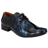 Vitoria Men's Synthetic Leather Lace-Up Formal Shoes for Men's and Boys/Black-Blue Coloured Shoes/Suit Shoes/Dress Shoes/Party Shoes-thumb3