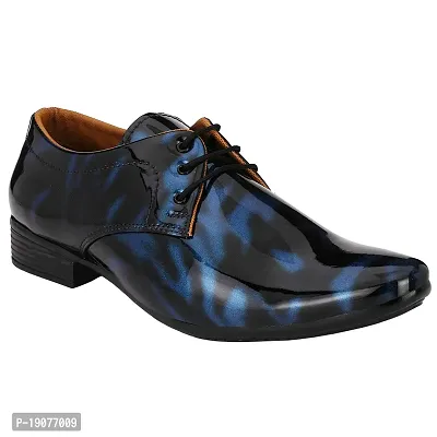 Vitoria Men's Synthetic Leather Lace-Up Formal Shoes for Men's and Boys/Black-Blue Coloured Shoes/Suit Shoes/Dress Shoes/Party Shoes-thumb4