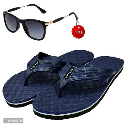 Graceful  Flip-Flop Sleeper With Free Sunglasses Combo For Men And Boys