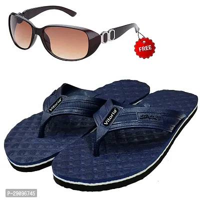 Graceful  Flip-Flop Sleeper With Free Sunglasses Combo For Men And Boys