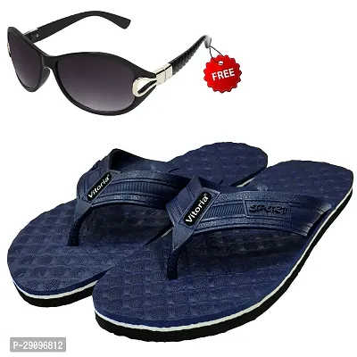 Graceful  Flip-Flop Sleeper With Free Sunglasses Combo For Men And Boys