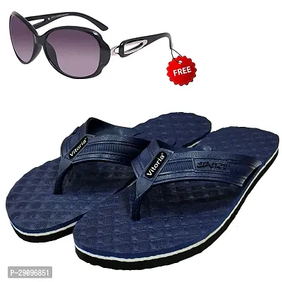 Graceful  Flip-Flop Sleeper With Free Sunglasses Combo For Men And Boys