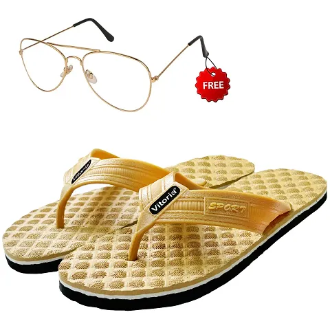 Graceful Flip-Flop Sleeper With Free Sunglasses Combo For Men And Boys