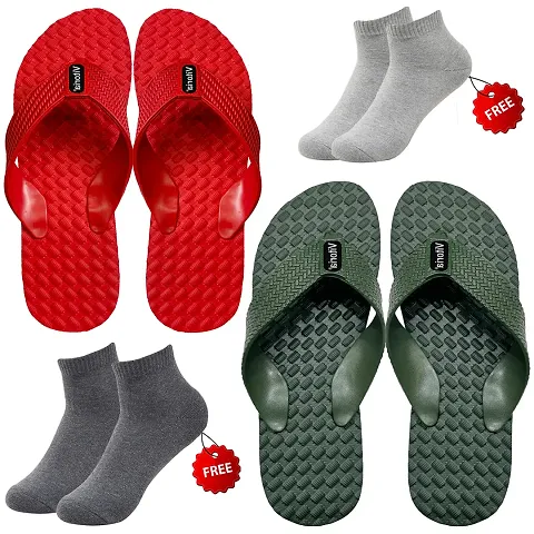 Fashionable Trendy Flip-Flop 2 Sleeper Combo For Men And Boys(Pack Of-2)