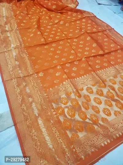 TRENDY SOFT LICHI SILK SAREES WITH BLOUSE PIECE-thumb0