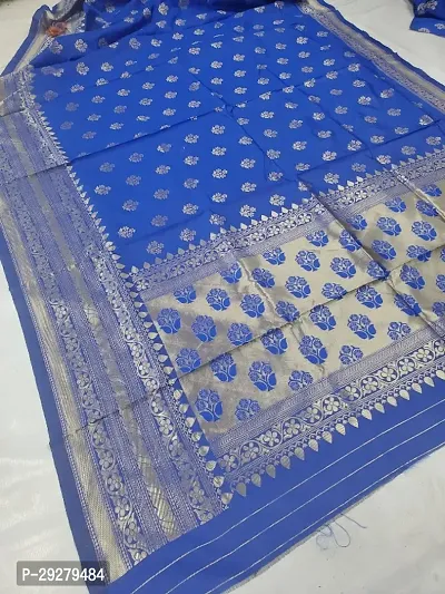 TRENDY SOFT LICHI SILK SAREES WITH BLOUSE PIECE