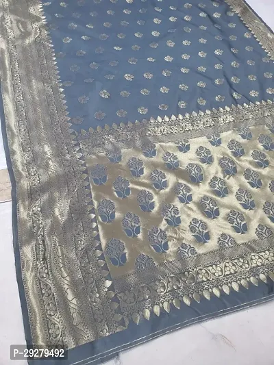 TRENDY SOFT LICHI SILK SAREES WITH BLOUSE PIECE