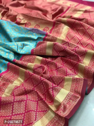 TRENDY SOFT SILK SAREES WITH BLOUSE PIECE-thumb0