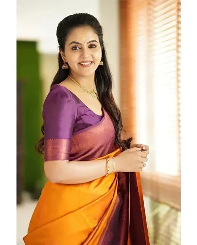  Art Silk Saree with Blouse piece 