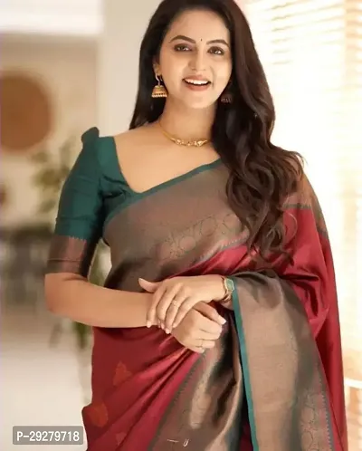 TRENDY SOFT SILK SAREES WITH BLOUSE PIECE