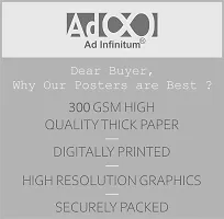 AD INFINITUM Wall Decor Posters 300gsm Matte Paper - Set of 7 (9x13, White, DC Classic)-thumb2