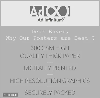 AD INFINITUM Wall Decor Posters 300gsm Matte Paper - Set of 7 (9x13, White, DC Classic)-thumb3