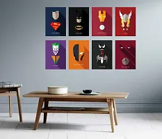 AD INFINITUM Wall Decor Posters 300gsm Matte Paper Size 9x13 (Marvel DC Set of 8)-thumb1