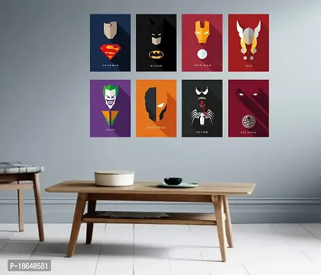 AD INFINITUM Wall Decor Posters 300gsm Matte Paper Size 9x13 (Marvel DC Set of 8)-thumb2