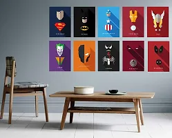 AD INFINITUM Wall Decor Posters 300gsm Matte Paper Size 9x13 (Marvel  DC Set of 10)-thumb1