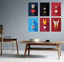 AD INFINITUM Wall Decor Posters 300gsm Matte Paper Size 9x13 (Marvel  DC Set of 6)-thumb1