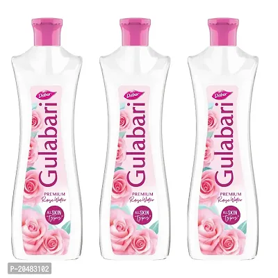 Dabur Gulabari Premium Rose Water - 400ml (Pack of 3) | With No Paraben | Cleanses, Hydrates  Moisturises Skin | Balances  Restores Skin's pH Levels | For All Skin Types-thumb0