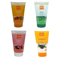 VLCC COMBO PACK OF FACE-WASHES {NEEM '150ML', ANTI-TAN '150ML', MULBERRY  ROSE '150ML', TURMERIC  BERBERIS '150ML'}-thumb1