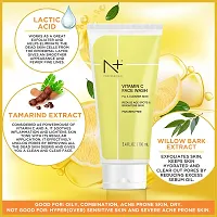 N+ Professional Vitamin C Face Wash For Oily to Normal Skin women  men, Hydration, Brightening, Pore Cleansing, Detan, Acne  Sensitive Skin, No Parabens (100ml) (Pack of 1)-thumb3