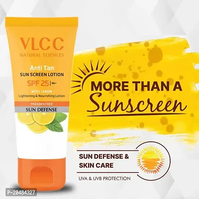 VLCC Anti Tan Sun Screen Lotion - SPF 25 PA+ - 300 ml - Buy One Get One-thumb3