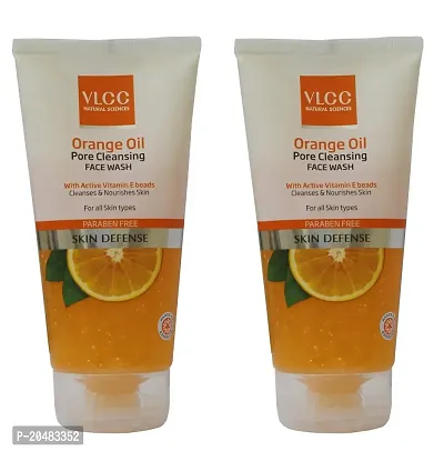 VLCC Orange Oil Pore Cleansing Face Wash Combo (150g*2) (Pack of 2)-thumb2