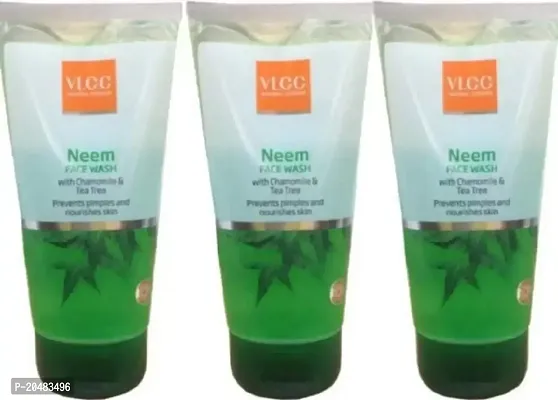 VLCC Combo Kit Neem Face Wash (150 * 3ml0 Face Wash (450 Ml)-thumb0