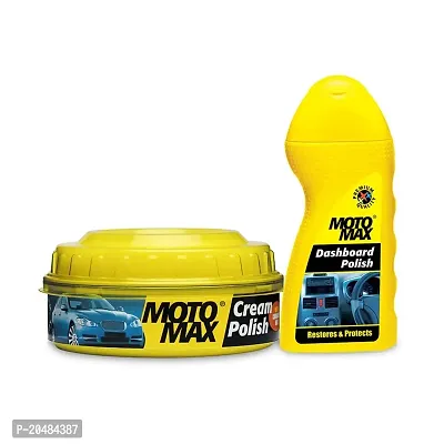 Motomax Mini Kit 3 Protecting and Shine - Cream Polish 230 g, Dashboard Polish 100 ml