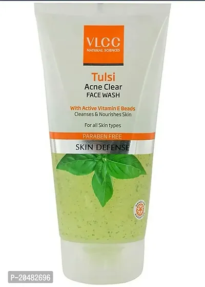 VLCC Tulsi Face Wash, 150ml with Free Orange Oil Face Wash, 150ml