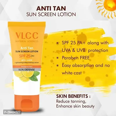 VLCC Anti Tan Sun Screen Lotion - SPF 25 PA+ - 300 ml - Buy One Get One-thumb4