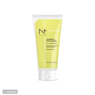 N+ Professional Vitamin C Face Wash For Oily to Normal Skin women  men, Hydration, Brightening, Pore Cleansing, Detan, Acne  Sensitive Skin, No Parabens (100ml) (Pack of 1)-thumb2