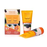 VLCC Anti Tan Skin Lightening Face Wash -150ml X 2. Buy One Get One - With Mulberry  Orange Peel Extract.-thumb1