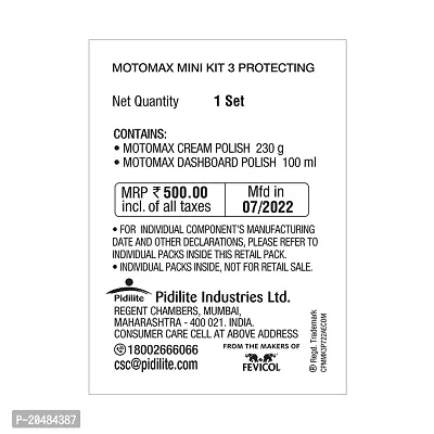 Motomax Mini Kit 3 Protecting and Shine - Cream Polish 230 g, Dashboard Polish 100 ml-thumb2