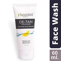 Nandini De-Tan Oil Clear Face wash Enriched with Lactic Acid  Lemon Extract, 60ml. | 2.02 fl. oz. (Pack of 2)-thumb1