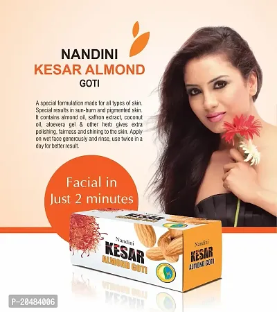 Nandini Kesar  Almond Goti Facial soap For Man  Women, 25g. (Pack of 12)-thumb5