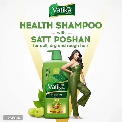 Dabur Vatika Health Shampoo - 640ml | With 7 natural ingredients | For Smooth, Shiny  Nourished Hair | Repairs Hair damage, Controls Frizz | For All Hair Types | Goodness of Henna  Amla-thumb2