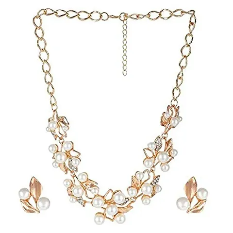 Femnmas Designer Statement Necklace and Earrings Set for Girls & Party