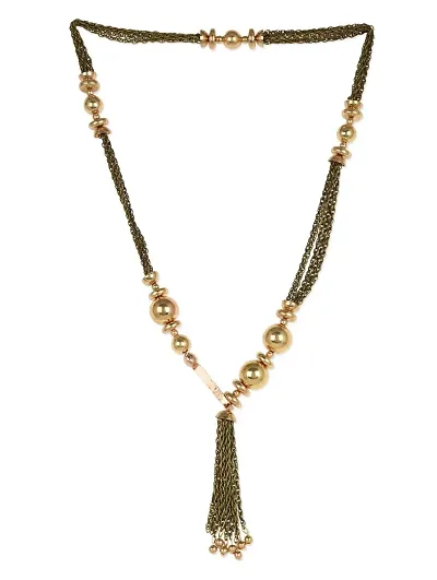 FemNmas Ball Chain Statement Necklace