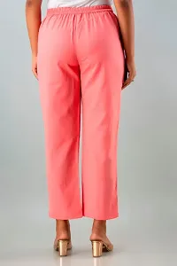 JAIPURI LIBAS Girls cotton Slub Peach color trouser-thumb1
