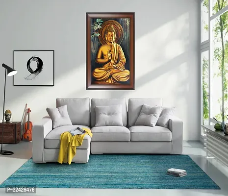 3D Lord Buddha Hd Painting Decorative Wall Sticker-thumb2