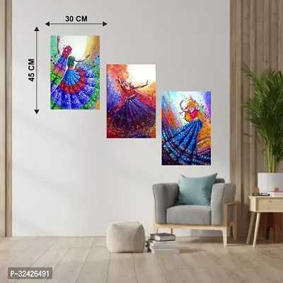 3D Rajasthani Dance Wall Sticker-thumb3